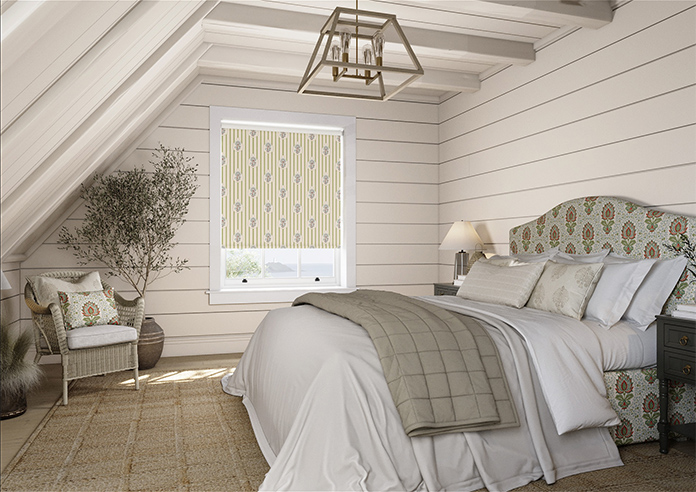 Petal & Block Bolli Stripe, Neem - Twist & Fit Roller Blind - Image 7